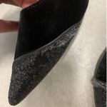 Jimmy Choo Love 100 Velvet Asymmetrical Glitter Toe Pumps Black Size US 10 Photo 5