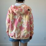 Volcom Enemy Stone Windbreaker Hooded Pink Orange Tie Dye Photo 3