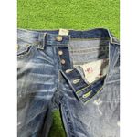 True Religion  Jeans Womens 27 Blue Cameron Skull Patch Roses Made USA Denim Photo 11