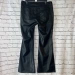 Wild Fable  NWT Low Rise Faux Black Leather Pants Flare Style Size 12 Photo 2