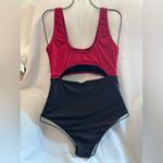EastElegant Maternity Cutout One Piece Pregnancy Swimsuit Red Black L NWT Size undefined Photo 3