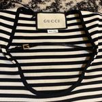 Gucci  Striped Fine Viscose Black Ivory Top size S Photo 1