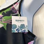 Women's Black Swimsuit Tank Top & Boy Shorts Floral Orchid Size Med NWT #7121 Photo 5