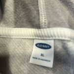 Old Navy  women’s gray buffalo check quarter button fleece  hoodie size xlarge . Photo 2