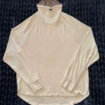 Varley  Adkisson Cowl Neck Sweatshirt Tunic Sandshell Size Medium‎ Photo 0