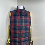 Talbots  Womens Puffer Vest 2XL Gilet‎ Multicolor Lined Plaid Full Zip Down Photo 1