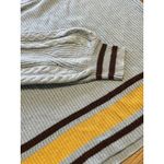 Anthropologie  Womens Striped‎ Slouchy Sweater Size Medium Pullover Photo 3