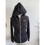 EA7 Emporio Armani Womens Full Zip Hoodie Jacket Athleisure Black Size M Photo 1