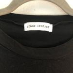 Legoe Heritage Maternity Tee Black Short Sleeves Crew Neck Sz 1 (US 4/6) EUC Photo 2