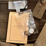 La Ligne $425 Button Down Midi Desi Dress Belted Sz 8 Green Photo 11