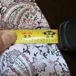 CHAPS No Iron Pink White Black Paisley Button-Up Collard Shirt Photo 13