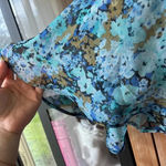 ASOS DESIGN maxi dress short sleeves angel midi tea floral dip dye print formal Photo 5