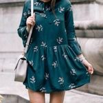 Madewell  Silk Tie-Neck Dress Wild Botanic Floral Size S Photo 0