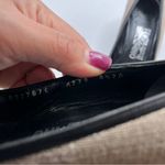 Salvatore Ferragamo  canvas pumps black vintage size 8.5 AA (narrow) kitten heel Photo 11