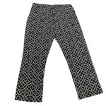 Charter Club ‎ Black/White Geometric Ankle Pants Womens Size 8 EUC 24" Inseam Photo 1