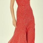 Keepsake The Label Moonshine Ruffle Midi Dress Red Size XS Photo 0