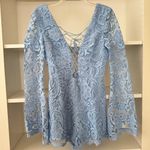 The Jetset Diaries NWT  Blue Cornflower Pisa Lace Romper Photo 3