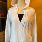 Pro Spirit  Cream Hooded Wrap Top Photo 0