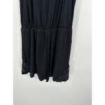 My Michelle  Womens Black Halter Neck Open Front Short Romper Size Small Photo 2