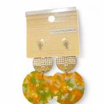 Serena  Multicolor Dangle Earrings with Gold Detail Special Events Feminine Photo 2
