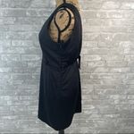 Akira  Faux Wrap Black Dress Photo 2