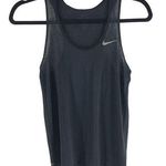 Nike  Dri-Fit Womens Racerback Tank Top Burnout Thin Knit Heathered Black Size XS Photo 0