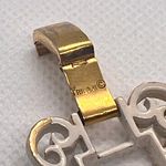 Trifari Vintage Crown  White Enamel Wide Open Work Filigree Bracelet Mid Century Photo 3