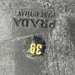 Prada  Black Crisscross Nylon Platform Sandal Sz EU 39 US 9 Chunky‎ Y2K Vintage Photo 10