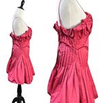 Free People Coquette Puffy Rose Bud Mini Dress Pink NWT Retro Prom Formal Size 4 Photo 5