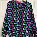Macbeth Collection Fun Sailboat Blouse from the . Size Medium. Photo 0