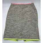 Elie Tahari Womens Skirt Light Grey‎ Pencil SLinen Blend Size 2 Gray Photo 0
