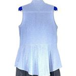 Derek Lam Derek 10 Lam Crosby Womens Button Front Black Pleated Trim Shirt Top Blue Size 6 Photo 5