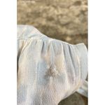 Doe & Rae  Light Blue & White Casual Fitted Waist Slouchy‎ Sleeves Dress - Size S Photo 7