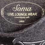 ✨Soma Divine Terry Scarf Hem Grey Sz Large Hoodie Paisley Scroll✨ Gray Photo 6