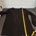 Dennis Basso Dennis by  Black Balloon Sleeve Blouse Women's Size Medium Photo 7