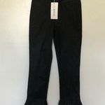 LIONESS Runaway Pants Ruffle Hem Black New XS Photo 0