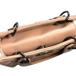 Badgley Mischka Diamond Quilted Stud Mini Handle Tote Vegan Leather Handbag Pink Photo 5