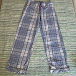 Victoria's Secret Blue and Purple Plaid Pajama Pants Photo 0