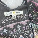 Woven Heart  Women's Mandala Boho Beach Duster,‎ Kimono Fringe Bottom Size Large Photo 3