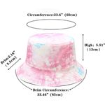 Tie Dye & Black Cotton Reversible Bucket Hat One Size Multiple Photo 1