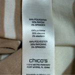 Chico's  Original Stripe Corinne Cowl Top Chico’s Size 2 US Size 12 NWT Photo 7