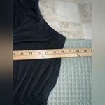 BECCA by Rebecca virtue Becca Breezy Basics Black Tie Strap Smocked Waist Beach Coverup Mini Dress Sz S Photo 1