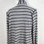 Daytrip Gray and Black Stripe Cardigan Size Medium Long Gray Cardigan Photo 5