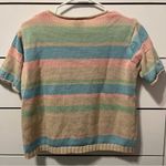 Vintage Pastel Knit Sweater Top Size M Photo 2