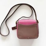 Coach Rambler Crossbody Purple Brown Colorblock Glove Tanned Leather Barbie Core Photo 1