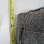 Alma Tonutti Grey Zipper Wool Woven Tote Handbag Made In Italy Satchel Gray Photo 3