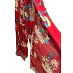 BANJUL  Adjustable Spaghetti Strap Floral Pantsuit/Romper Tie Knot Front Photo 2