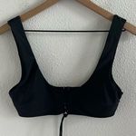 Aerie Black Padded Bikini Top Scoop Style Swim Separate Large Photo 0