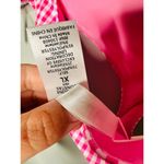 NWT CAROLINE CONSTAS Pink Orchid Gingham Adelphie Bikini Bottom & Top Swimsuit Size XL Photo 8