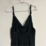 Abercrombie & Fitch  Bias Cut Mermaid Slip Maxi Dress Black Size Small Photo 4